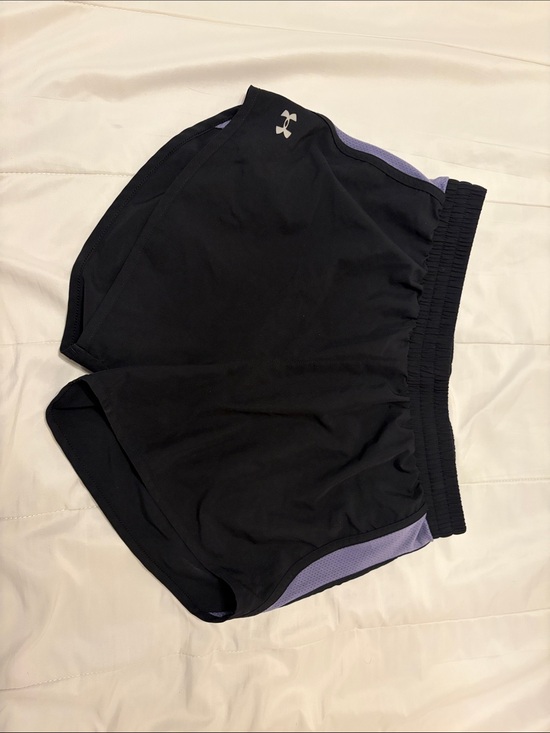 Under Armour Pants - Under Armour Women’s Black Athletic Shorts with Lavender Accents